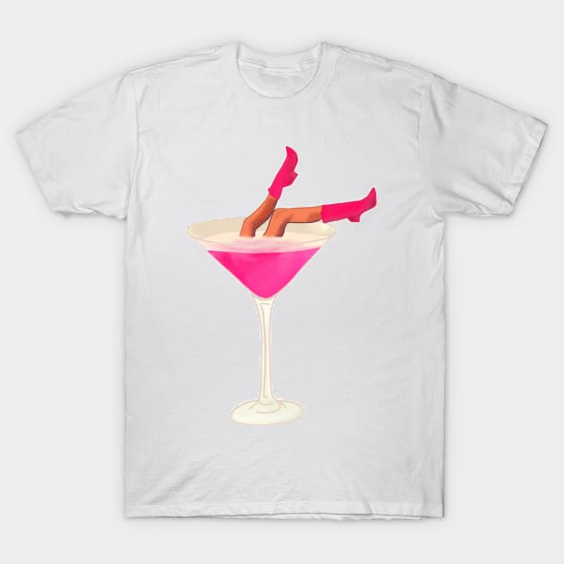Pink Martini Lady T-Shirt by Biscuit25